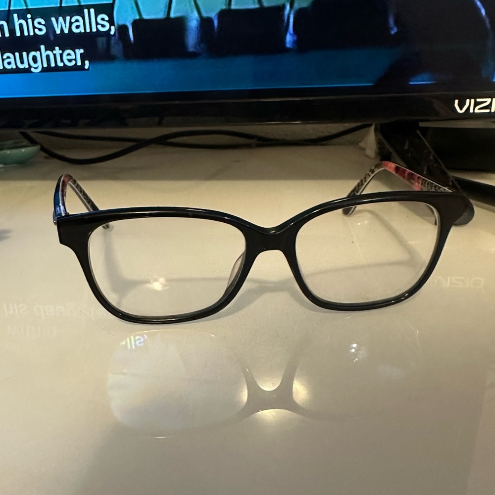 Black Rectangular Eyeglasses - image 1